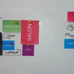 Przykładowy układ pomieszczeń na podstawie wyciętych wzorników